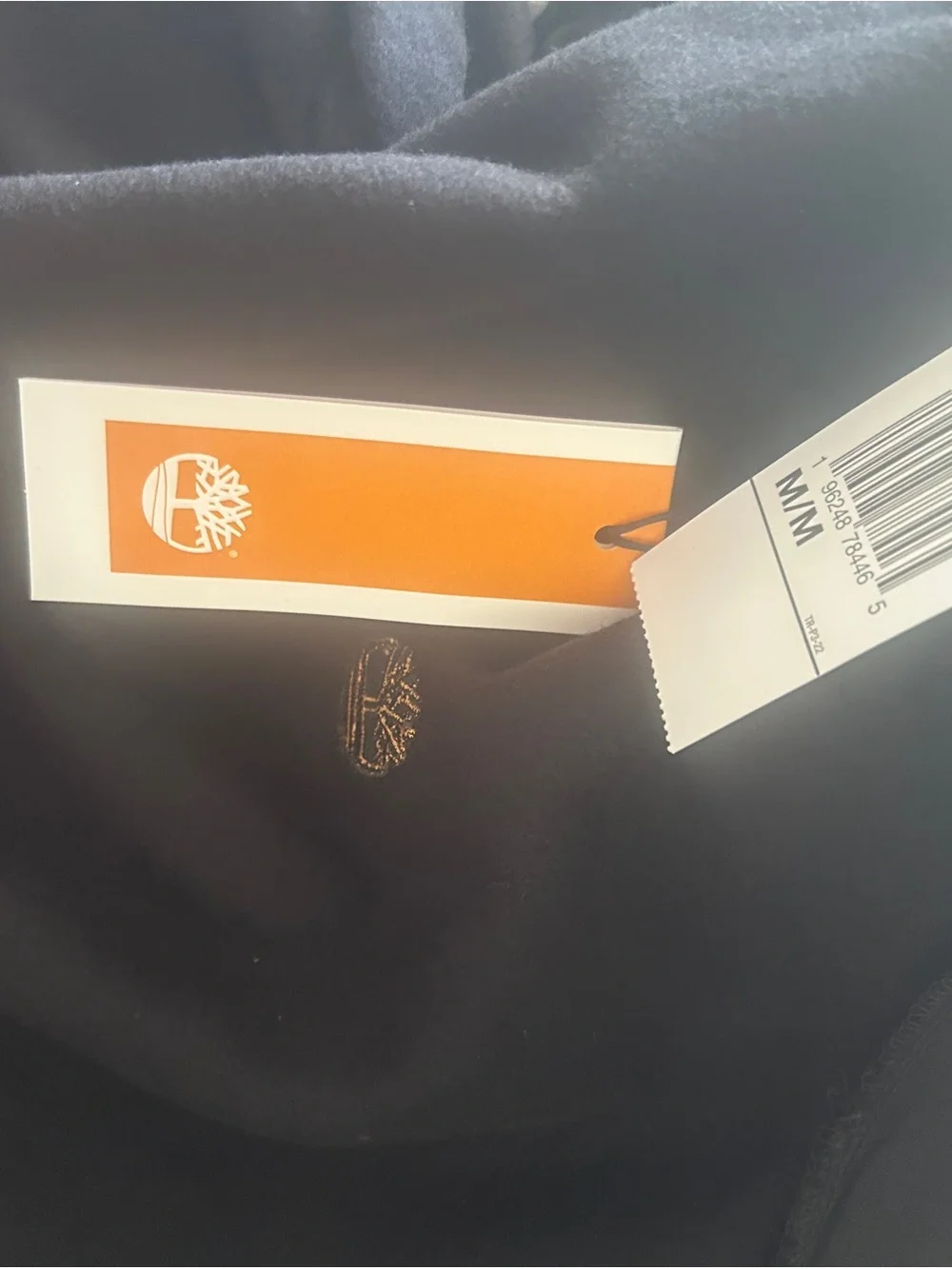 Timberland Black Pullover Hoodie with Gold Tree Logo